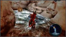 Zaraz za mostem skręcamy w prawo i szukamy wodospadu skrywającego tunel [1] - Abyssal Armor Pieces (2) | Sekrety Darksiders - Darksiders - poradnik do gry