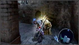 W pomieszczeniu na wschód od sali z trzema posągami (tymi od kryształowych mieczy) leży skrzynia - Wrath Shards (1) | Sekrety Darksiders - Darksiders - poradnik do gry