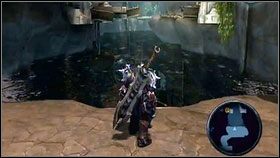 Kolejny Wrath Shard zdobędziemy w wąwozie, który wypełnialiśmy wcześniej wodą - Wrath Shards (1) | Sekrety Darksiders - Darksiders - poradnik do gry