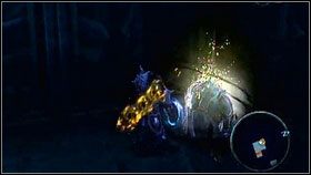 Po wskoczeniu do dziury [1] wylądujemy obok kufra z Wrath Shardem [2] - Wrath Shards (3) | Sekrety Darksiders - Darksiders - poradnik do gry