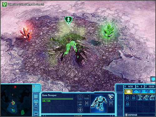 Zbierając zielone i czerwone kryształy uzyskujesz punkty ulepszeń (Upgrade Points). - Bad to Worse | Prolog | Command & Conquer 4 Tyberyjski Zmierzch - Command & Conquer 4: Tyberyjski Zmierzch - poradnik do gry