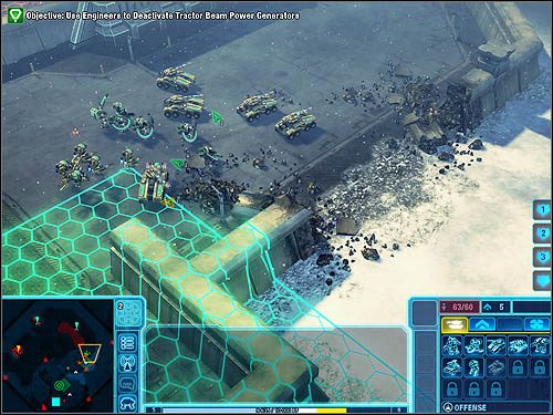 Za murami bazy znajduje się kilka czerwonych kryształów. Wychodząc przez wyrwę w murze ryzykujesz spotkanie z Nod. - Lockdown | Kampania GDI | Command & Conquer 4 Tyberyjski Zmierzch - Command & Conquer 4: Tyberyjski Zmierzch - poradnik do gry