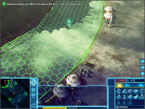 Rozłóż nowe MCV u stóp wieży Scrinów. - For All Humanity | Kampania GDI | Command & Conquer 4 Tyberyjski Zmierzch - Command & Conquer 4: Tyberyjski Zmierzch - poradnik do gry