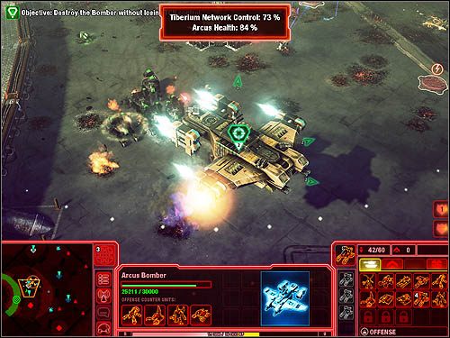 Bombowiec to wyjątkowo trudny przeciwnik. Wozy typu Tyrant sobie z nim poradzą, choć łatwo nie będzie. - The End of All Things | Kampania Nod | Command & Conquer 4 Tyberyjski Zmierzch - Command & Conquer 4: Tyberyjski Zmierzch - poradnik do gry