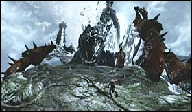 Gdy potwór oberwie kilkakrotnie, znów zmienisz położenie - tym razem będziesz się wspinał pionową ścianą - Gaja | Opis przejścia God of War III - God of War III - poradnik do gry