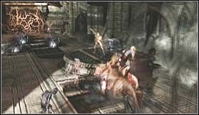 Następnie popchnij w kierunku klatki z cerberem - Królestwo Hadesa (2) | Opis przejścia God of War III - God of War III - poradnik do gry