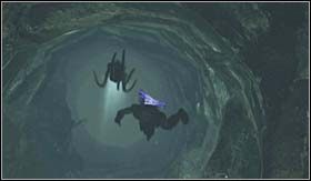 Płynąc przed siebie i przez martwe ciało boga, trafisz do miejsca, gdzie zaatakuje cię kilku wrogów (dobre miejsce do przetestowania nowej broni i jej specjalnego ataku) - Hades (2) | Opis przejścia God of War III - God of War III - poradnik do gry