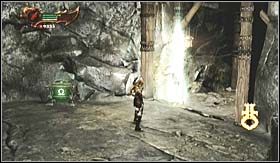 Po zapisaniu stanu gry, udaj się w głąb jaskini, drogą pod górę - Ścieżka Eosa (1) | Opis przejścia God of War III - God of War III - poradnik do gry