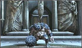 Idąc przed siebie, trafisz na nieco bardziej rozległy plac, gdzie dojdzie do kilkufazowej potyczki, w trakcie której poznasz nowego przeciwnika - Olimpijska Cytadela (2) | Opis przejścia God of War III - God of War III - poradnik do gry