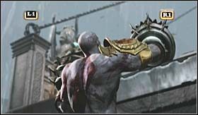 Aby wyjść z tego QTE cało, najpierw szybko wciskaj kółko, a następnie nawalaj L1 i R1 (czyniąc tak, unikniesz upadku w przepaść) - Forum | Opis przejścia God of War III - God of War III - poradnik do gry