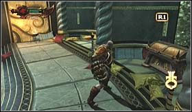 Po prawej zaś, w jednej z wnęk (w tej nieco bardziej oddalonej) boski przedmiot - MUSZLĘ POSEJDONA - Komnata Posejdona | Opis przejścia God of War III - God of War III - poradnik do gry