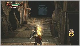 Na końcu drogi znajdziesz wielkie koło obrotowe - Jaskinie CD (1) | Opis przejścia God of War III - God of War III - poradnik do gry