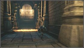 Po wbiegnięciu po pionowej ścianie, pokonaj jaskinie znajdującą się przed Tobą (w trakcie jej pokonywania, zaatakowany zostaniesz wyłącznie przez garstkę zwykłych skorpionów) - Jaskinie CD (2) | Opis przejścia God of War III - God of War III - poradnik do gry