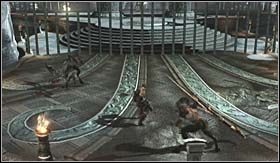 Po wylądowaniu, dojdzie do trudnego starcia - Sędziowie Świata Podziemi CD | Opis przejścia God of War III - God of War III - poradnik do gry