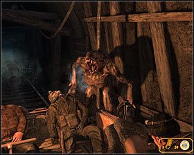 Generalnie cała ta bitwa będzie prostsza niż można byłoby się spodziewać, a to dlatego, że w danym momencie do drezyny będzie doczepiał się tylko jeden potwór #1 #2 - Chase | Opis przejścia Metro 2033 - Rozdział 1 - Metro 2033 - poradnik do gry