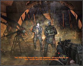 Opis: Radzę przez cały czas podążać za Khanem, tak więc najpierw iść prosto, a następnie skręcić w prawo #1 (bez obaw - za chwilę przystąpisz do swobodnej eksploracji stacji) - Cursed* | Opis przejścia Metro 2033 - Rozdział 3 - Metro 2033 - poradnik do gry