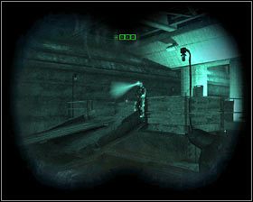 Zwróć uwagę na grupkę przeciwników stojących po prawej stronie #1 - Front Line* (1) | Opis przejścia Metro 2033 - Rozdział 4 - Metro 2033 - poradnik do gry