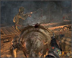 W trakcie tej bitwy całkowicie zignoruj bestie przedostające się (głównie po rurach) przez barykadę, bo nie musisz ich powstrzymywać - Defense* (1) | Opis przejścia Metro 2033 - Rozdział 4 - Metro 2033 - poradnik do gry