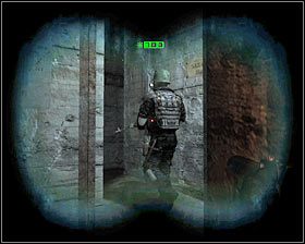 Po Twojej prawej stronie rozstawiło się dwóch przeciwników #1 , ale możesz ich śmiało ominąć, bo nie zostaniesz przez nich zauważony - Black Station* (1) | Opis przejścia Metro 2033 - Rozdział 4 - Metro 2033 - poradnik do gry