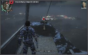 Przebiegnij przez tunel i skieruj się do kolejnej karty pamięci [1] , którą znajdziesz na podwyższeniu z prawej - Witamy w Panau (2) | Opis przejścia Just Cause 2 - Agencja - Just Cause 2 - poradnik do gry