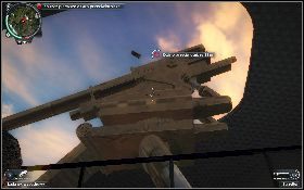 Ze szczyt schodów spójrz w lewo, gdzie ujrzysz działo przeciwlotnicze [1] - W mrok | Opis przejścia Just Cause 2 - Agencja - Just Cause 2 - poradnik do gry