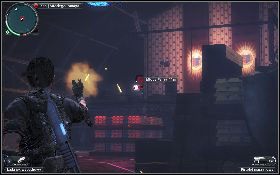Kiedy będziesz gotowy wychyl się z lewej strony ukrycia, dobrze wyceluj i zacznij ostrzeliwać swojego wroga [1] - Słuszna sprawa | Opis przejścia Just Cause 2 - Agencja - Just Cause 2 - poradnik do gry
