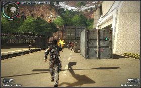 Skorzystaj ze spadochronu, aby dostać się do bazy wojskowej [1] - Na antenie | Opis przejścia Just Cause 2 - Ularowcy III - Just Cause 2 - poradnik do gry