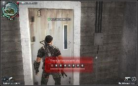 Wejdź na jego dach i zabij okolicznych strażników [1] , po czym stań przy drzwiach i włam się do komputera [2] - Szybko, inaczej on zginie | Opis przejścia Just Cause 2 - Ularowcy IV - Just Cause 2 - poradnik do gry