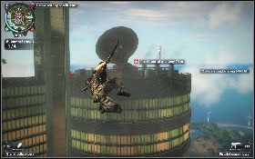 Podejdź do krawędzi i skorzystaj ze zbliżenia w broni, aby rozprawić się z przeciwnikami przy kolejnej antenie [1] - Pirackie nagranie | Opis przejścia Just Cause 2 - Żniwiarze I - Just Cause 2 - poradnik do gry