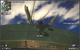 Po ustawieniu wszystkich anten rozpocznie się audycja, a ty będziesz musiał dotrzeć na sam szczyt budynku [1] - Pirackie nagranie | Opis przejścia Just Cause 2 - Żniwiarze I - Just Cause 2 - poradnik do gry