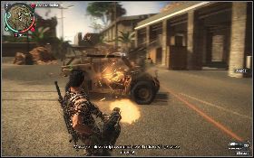 Po dotarciu na plac rozpraw się z broniącymi go żołnierzami i skorzystaj z mini-guna, aby odpierać kolejne fale przeciwników [1] - Zajęcie twierdzy (Druga poprawka) | Opis przejścia Just Cause 2 - Żniwiarze II - Just Cause 2 - poradnik do gry