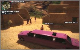 Skieruj się do podstawionej niedaleko limuzyny [1] i rusz nią w drogę - Wożąc pannę Stacey | Opis przejścia Just Cause 2 - Żniwiarze II - Just Cause 2 - poradnik do gry