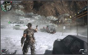 Wsiądź do najbliższego samochodu i zacznij jechać po trasie narciarskiej [1] w stronę doktora - Narciarski wyciąg | Opis przejścia Just Cause 2 - Żniwiarze III - Just Cause 2 - poradnik do gry