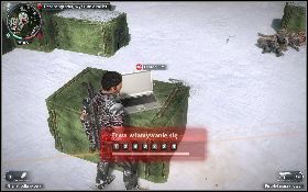 Udaj się do bazy wojskowej, wejdź na jej teren i rozpraw się z żołnierzami [1] przy laptopie - Bezchmurne niebo | Opis przejścia Just Cause 2 - Żniwiarze III - Just Cause 2 - poradnik do gry