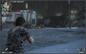 Następnie podnieś ze stołu pierwszą próbkę [1] i wyrusz do drugiego laboratorium, gdzie ponownie rozpraw się ze strażnikami [2] - Skok na chemikalia | Opis przejścia Just Cause 2 - Żniwiarze IV - Just Cause 2 - poradnik do gry