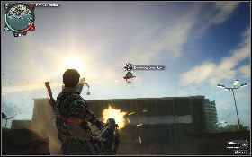 Jeśli chcesz, to możesz zdjąć broń ze stojaka, wciskając spację - Zajęcie twierdzy (Wolny handel) | Opis przejścia Just Cause 2 - Karaluchy I - Just Cause 2 - poradnik do gry