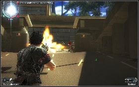 Rozpraw się z wrogami [1] , którzy zaczną atakować twój oddział i kontynuuj marsz przed siebie - Zajęcie twierdzy (Olej za krew) | Opis przejścia Just Cause 2 - Karaluchy II - Just Cause 2 - poradnik do gry