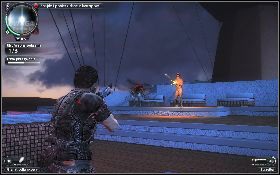 Następnie udaj się na drugi koniec klubu, gdzie na stoliku znajdziesz drugiego laptopa [1] - Klub Mile High | Opis przejścia Just Cause 2 - Karaluchy II - Just Cause 2 - poradnik do gry