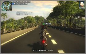 Wskocz na motor i zacznij gonić wrogi konwój [1] - Informacyjna autostrada | Opis przejścia Just Cause 2 - Karaluchy III - Just Cause 2 - poradnik do gry