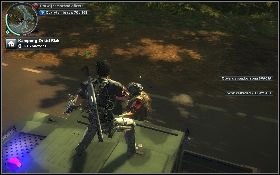 Jeśli nie był to wóz z oficerem, to skorzystaj z linki, aby szybko do niego przeskoczyć [1] - Informacyjna autostrada | Opis przejścia Just Cause 2 - Karaluchy III - Just Cause 2 - poradnik do gry