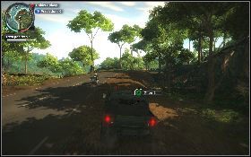 Po zlikwidowaniu strażników rozpraw się z kierowcą [1] , a po porwaniu samochodu uciekaj przeciwnikom [2] tak długo, aż zostaną zgrane wszystkie ważne dane - Informacyjna autostrada | Opis przejścia Just Cause 2 - Karaluchy III - Just Cause 2 - poradnik do gry