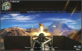 Użyj spadochronu, aby szybko dostać się do wskazanej łodzi [1] - Rzeka wezbrała czerwienią | Opis przejścia Just Cause 2 - Karaluchy III - Just Cause 2 - poradnik do gry