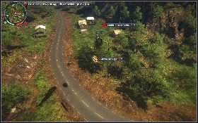 Wejdź do maszyny, wznieś się w górę [1] i zacznij lecieć w stronę wskazaną przez znacznik - O, zbawicielu Panau | Opis przejścia Just Cause 2 - Karaluchy IV - Just Cause 2 - poradnik do gry