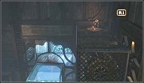 Stojąc na nim przeskocz na pionową kratę po prawej i wysuń sobie dalszą drogę - aMAZEd - sekretne trofeum (2) | Trofea w God of War III - God of War III - poradnik do gry