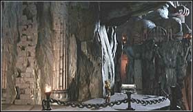 Po przejęciu kontroli nad bohaterem, zaraz po scence z Ateną, zostaniesz zmuszony udać się przed siebie, by chwilę później wykonać skok z huśtaniem się - Oczy Gorgon | Trofea w God of War III - God of War III - poradnik do gry