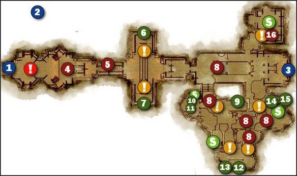 1 - M4.1 KalHirol - Główna sala | Mapy | Atlas świata - Dragon Age: Początek - Przebudzenie - poradnik do gry