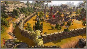 Dodatkowe punkty prestiżu zdobywamy rozbudowując cmentarz wokół kościoła - Misja VII: Burza nad łąkami | Kampania The Settlers 7 Droga do Królestwa - The Settlers 7: Droga do Królestwa - poradnik do gry