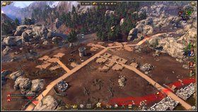 W międzyczasie na pierwszym terenie budujemy 3 kamieniołomy, 4 drwali, 2 tartaki oraz 2 gospodarstwa (oddalone od siebie), a w nich po 1 owczarni (więcej i tak nie będzie funkcjonować na tej ziemi) - Misja XI: Powrót dawnego władcy | Kampania The Settlers 7 Droga do Królestwa - The Settlers 7: Droga do Królestwa - poradnik do gry