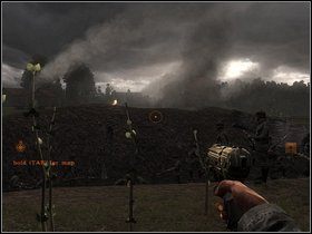 Zbiegnij na dół (możesz zboczem, gdzie stoją armaty) i dotrzyj do niemieckich żołnierzy - Rozdział 23, 24 - Okolice mazurskich jezior, 11 Września 1914, KronoteK - Opis przejścia - Darkest of Days - poradnik do gry