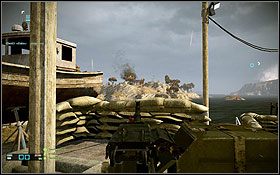 Atakujący zwiadowcy do ostrzału Wyspy wykorzystują zwykle wysokie wzgórze w pobliżu punktu A - Isla Inocentes | Mapy | Battlefield Bad Company 2 - Battlefield: Bad Company 2 - poradnik do gry